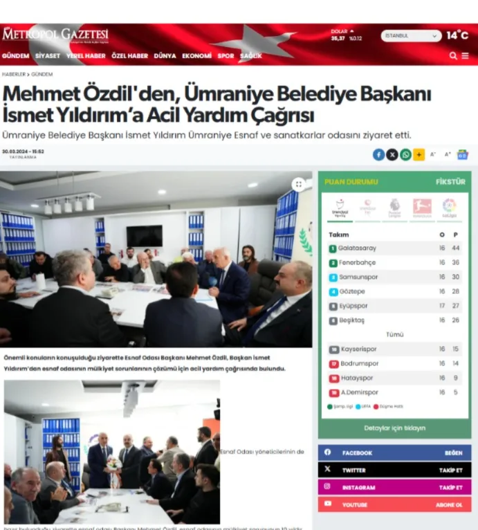 Basında Başkanımız